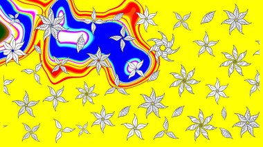 Zarif, parlak ve sarı çiçek desenli bir taslak. Sabıka fotoğraflarında, bebek kıyafetlerinde, duvar kâğıtlarında, paket kutularında falan kullanılabilir. Raster..