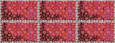 Tomurcukları papatya çiçekleri olan sevimli bir çiçek deseni. Raster illüstrasyonu. Kusursuz bir geçmişi var. Miles Fleur, süslü püslü bir süs. Kumaş, tekstil, duvar kağıdı baskısı için. Antika retro tarzı.