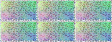 Mavi ve nötr arka planda güzel renkli kelebekler. Çocuk kelebeklerin pürüzsüz deseni. Raster Moda Kelebekleri Çocuk Duvar Kağıdı.