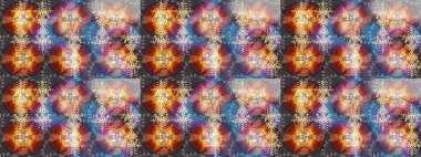 Raster kış deseni. Çiçek Elementleri 'nin soyut geçmişi. Raster illüstrasyonu. Gri, kahverengi ve nötr renkler üzerine tasarım.