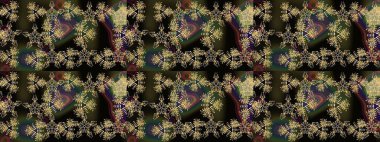 Karla süslenmiş Noel kar taneleri. Noel şenliği geçmişi. Raster illüstrasyonu.