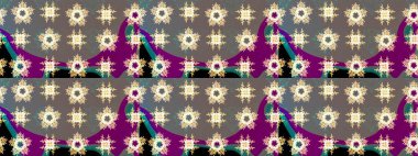 Çiçekli çiçek deseni, suluboya. Raster deseni. Süslü kumaş deseni.