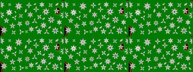 Yeşil yapraklı yabani çiçekler. Eskiz arkaplan modeli. Raster illüstrasyonu. Suluboya, elle çizilmiş.