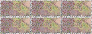 Duvar kağıdı için böcek dokusunun tekrarı. Tarafsız ve bej üzerine leke sürülmüş oldukça pürüzsüz bir kelebek dokusu. Raster illüstrasyonu. Bahar Kelebeği şirin tema.