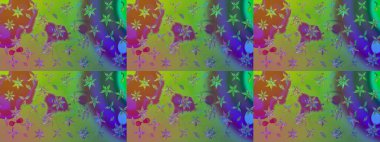 Karalama çiçekleri çizim kalıbı. Raster deseni. Sanat, çiçeklere ilham verir ve arka plan bırakır. Yeşil el çizimi desen.