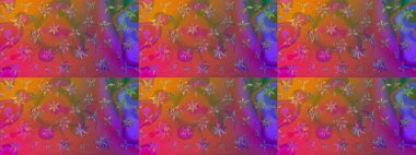 Kahverengi renkli çiçekler. Çiçekli karalama şeklinde Raster çiçek deseni. Nazik, narin çiçek arkaplanı.