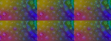 Renkli Bahar Teması eskiz kalıbı. Raster illüstrasyonundaki çiçek desenli çizim. Kahverengi renkli çiçekler. Düz Çiçek Elementleri Tasarımı.