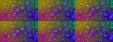 Kahverengi renklerde. Çiçekli güzel suluboya desen. Raster illüstrasyonu.