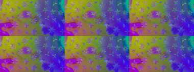 Nazik, narin çiçek arkaplanı. Mor renkli çiçekler. Raster çiçek desenli ve çiçekli..