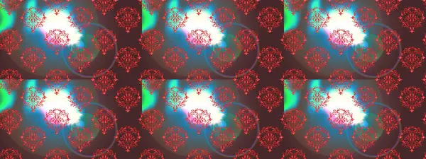 Kusursuz çiçek deseni duvar kâğıdı olarak kullanılabilir. Kahverengi, mavi ve kırmızı renkte çiçekler. Raster illüstrasyonu.