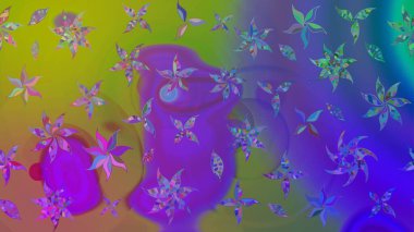 Güzel suluboya yaz çiçekleri deseni..