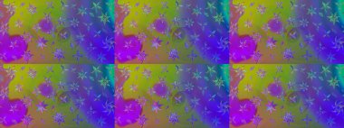 Çiçek desenli çizim. Düz Çiçek Elementleri Tasarımı. Raster illüstrasyonu. Asya tekstil tarzında. Güzel kumaş deseni. Renkli Bahar Teması çizim şablonu.