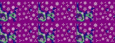 Renkli mor çizim kalıbı. Mor renkli çiçekler. Doodle tarzı. Elle çizilmiş sonbahar çiçeği deseni. Tekstil ve kapak tasarımı için mükemmel.