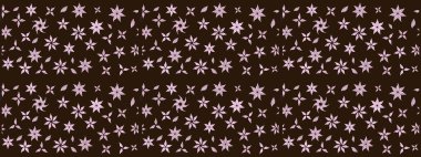 Güzel kumaş deseni. Raster illüstrasyonu. Küçük bir çiçekte eskiz deseni. Güzel çiçek arkaplanı..