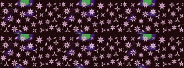 Yumuşak, bahar çiçekli arka plan. Kahverengi renkli çiçekler. Raster çiçek desenli ve çiçekli..