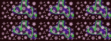 Kumaş, tekstil, duvar kağıdı baskısı için. Eskiz geçmişi. Eski usul. Raster. Tomurcukları çiçek olan sevimli bir çiçek deseni. Raster illüstrasyonu.