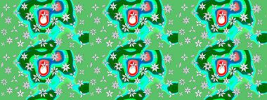 Kızılderili desenli desenli desenli şal deseni. Etnik Mandala süsü. Raster Henna dövme stili. Tekstil, tebrik kartı, boyama kitabı, telefon kılıfı baskısı için kullanılabilir.