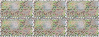 Güzel bir kumaş tasarımı. Soyut, pürüzsüz bir arkaplan. Gri renkli bir resim. Raster kelebekleri deseni.