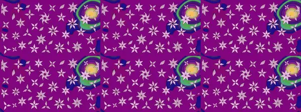 El çizimi Raster çizimi. Çizim çiçek deseni duvar kağıdı, web sitesi arka planı, ambalaj kağıdı, davetiye, broşür, afiş veya web sitesi için kullanılabilir. Parlak elementlerin.