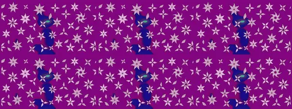 Sevimli küçük çiçek desenle. Raster resim. Çiçek desenli çiçek ve yaprakları ile.