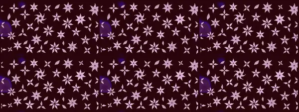 Raster illüstrasyonu. Raster illüstrasyonu. Asya tekstil tarzında. Çiçek desenli çizim. Kahverengi renkte çiçekler.