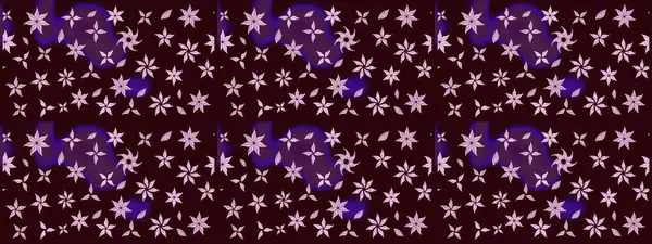 Kahverengi renkli etnik çiçeklerin olduğu zarif bir eskiz modeli. Raster Çiçek İllüstrasyonu güzel tekstil..