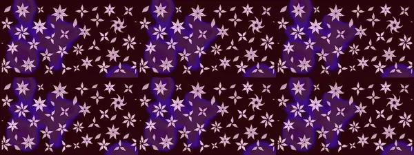 Çocuksu tasarım. Tekstil, kumaş, ambalaj, hatıra defteri için hoş bir çiçek arkaplanı. Elle çizilmiş çiçek desenli Raster çizimi. Kahverengi arkaplanda.