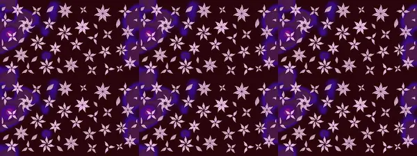 Kahverengi renkli çiçekler. Raster illüstrasyonunda çiçek deseni çizimi.