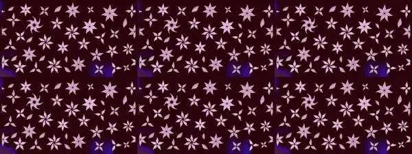 Çiçekli karalama şeklinde Raster çiçek deseni. Kahverengi renkli çiçekler. Yumuşak, bahar çiçekli arka plan.