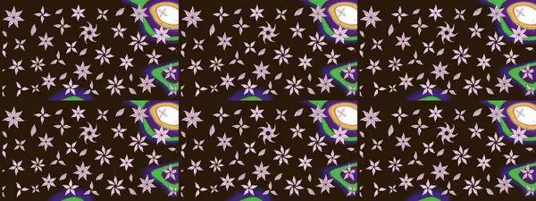 Çiçekli el çizimi çizimi deseni. Modern gelişim kahverengi raster arka plan duvar kâğıdı illüstrasyon klasik çizgili iz sürme desenli çiçekler, çiçekli süsler.