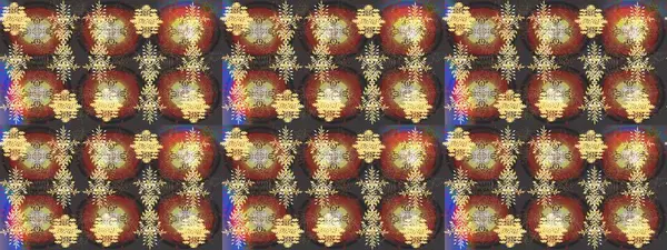 İllüstrasyon kar tanesi. Kahverengi, gri ve sarı renklerde izole suluboya kar taneleri. Kışın sembolü. Güzel dekorasyon.