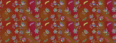 Renkli elementlerle Raster ilginç desen