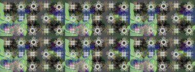 Kışın kar Aralık sezon. Raster resim. Doodle kroki satırlarındaki kar taneleri simgesi.