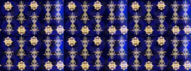 Raster illüstrasyonu. Bokeh mavisi, siyah ve griler ve kar taneleriyle dekoratif Noel arkaplanı.