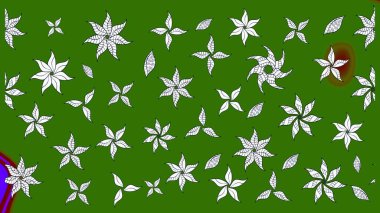 Yeşil çiçekli eskiz deseni, suluboya çiçek deseni, sevimli çiçek, duvar kağıdı, kart veya kumaş için fayanslı. Raster - stok.