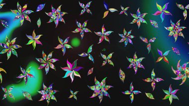 Raster güzel bir çiçek deseni çizmiş. Bahar mevsimi. Tatil havası. Nazik romantik baskı.