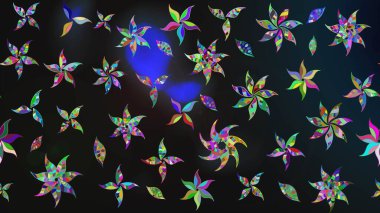 Klasik çiçekler. El çizimi, soyut ve süslü elementler. Yaz çiçekleri teması. Gri renkler. Suluboya resim taklit Raster illüstrasyonu.