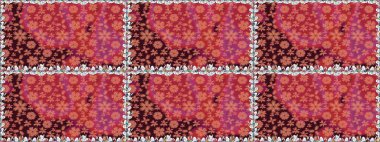 Tomurcukları papatya çiçekleri olan sevimli bir çiçek deseni. Raster illüstrasyonu. Kusursuz bir geçmişi var. Miles Fleur, süslü püslü bir süs. Kumaş, tekstil, duvar kağıdı baskısı için. Antika retro tarzı.