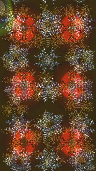 Noel süsleri ve Noel süsleri. Raster Noel soyut renkli arkaplan ve düşen kar tanesi.