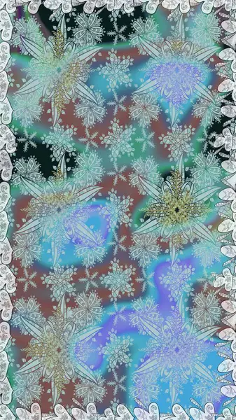 Süslü kumaş deseni. Raster deseni. Çiçekli, suluboya desenli kusursuz çiçek deseni.