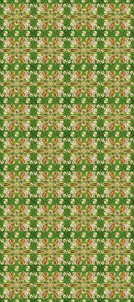 Damask kusursuz yinelenen arkaplan. Barok tarzında altın çiçekli süs. Yeşil, bej ve kahverengi renklerde altın element. Doku arkaplanı üzerine altın duvar kağıdı.