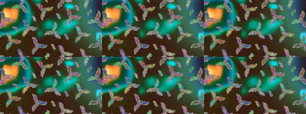 Raster illüstrasyonu. Raster illüstrasyonu. Kar Tanesi Simgesi. Kar tanesi yeşil, kahverengi ve mavi renklerde izole edilmiş..