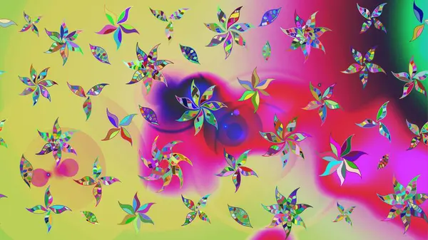 Tarafsız renklerde çiçeklerle çizilmiş çiçek deseni. Suluboya tarzında nötr renkler üzerine çiçekler.