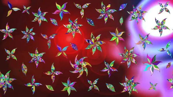 Çiçek arkaplan. - Kahverengi çiçekler. Çiçek kolajı. Çiçek kompozisyonu. Doğa. Raster deseni. Küçük çiçekte güzel desen var..