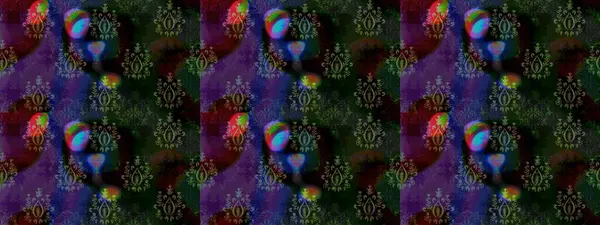 Siyah renkli etnik çiçeklerle süslenmiş zarif bir eskiz şekli. Raster Çiçek İllüstrasyonu güzel tekstil..