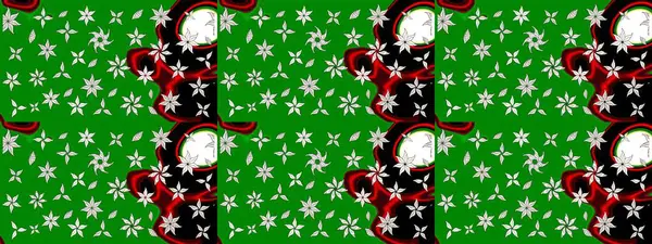 Raster güzel bir çiçek deseni çizmiş. Nazik romantik baskı. Yeşil renkli çiçekler. Bahar mevsimi. Tatil havası..