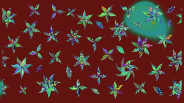 Çiçek tasarımı için inanılmaz bir kolaj cenneti tarzı. Çiçekli zambakların eskiz geçmişi. Parlak çiçekli kolaj çiçekleri kırmızı.