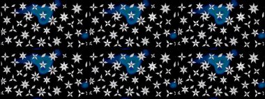 Küçük çiçekteki sevimli çiçek deseni. Raster illüstrasyonu. Tony 'nin kumaş kalıbını çiz. Modaya uygun kumaş deseni.