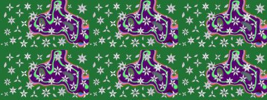 Küçük çiçekteki sevimli çiçek deseni. Raster illüstrasyonu. Çizim.