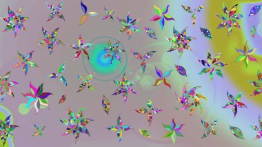 Raster. Güzel suluboya çiçekler, parlak boyalı inspineutral çiçek desenli eskiz arka planı..